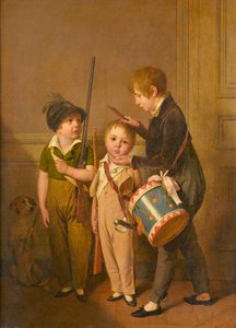 Louis-Léopold Boilly - Mine små soldater af Louis Leopold Boilly