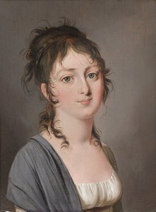Louis-Léopold Boilly - Portræt af komtesse François de Sainte-Aldegonden af Louis Leopold Boilly