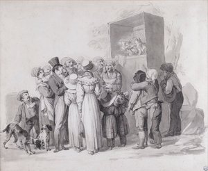 Louis-Léopold Boilly - Den stakkels kat (skitse) af Louis Leopold Boilly