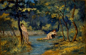 Stående og liggende nymfer af Louis M. Eilshemius