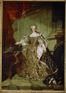 Marie Leszczynska, dronning af Frankrig, hustru til Ludvig XV, datter af Stanislas Leszczynski, konge af Polen ... af Louis M. Tocque