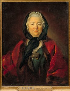Formodet portræt af Madame de Graffigny (1695-1758) fransk forfatter Maleri af Louis Tocque (1696-1772) 1700-tallet søn. 0,81x0,65 m af Louis Tocqué