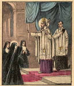 Den hellige Marias visitationsorden - St. Francis de Sales - Saint Francois-de-Sales (1567-1622) - Francois de Sales grundlagde visitationsordenen med Madame de Chantal (Jeanne Francoise Fremyot de Chantal) (1572-1641) - Indgravering fra “Religious teach