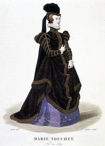 Portræt af Marie Touchet (1549-1638). I "" Fransk galleri med berømte kvinder""