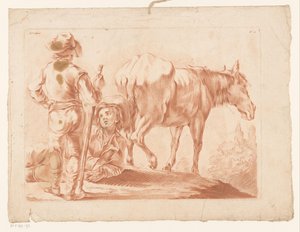 To drenge med en hest af Louis Marin Bonnet (possibly)