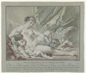 Amor beder Venus om at returnere sine pile L