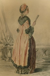 Russisk tjenestepige, russisk tjenestepige, c1765-1790, 1913