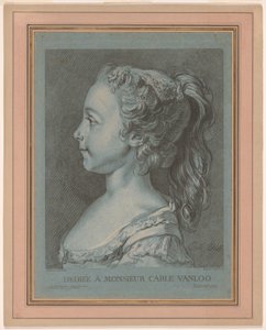 Marie-Rosalie Vanloo af Louis Marin Bonnet