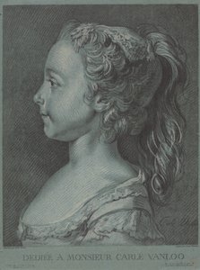 Marie-Rosalie Vanloo, ca. 1764. af Louis Marin Bonnet