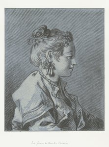 Portræt af en finsk kammerpige Tête de femme de chambre Finoise af Louis Marin Bonnet