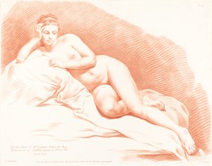 Liggende nøgen kvinde, 1771.