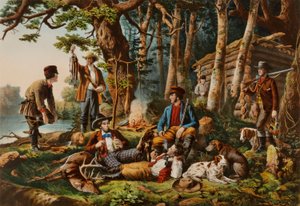 Camping ude. "Nogle af den rigtige slags"