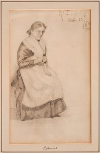 strikning, 1884. af Louis Michel Eilshemius