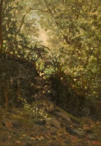 Nat gennem skoven, 1889. af Louis Michel Eilshemius