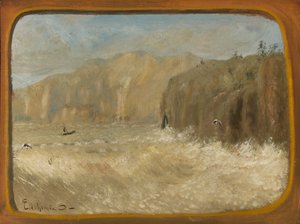 To måger og klipper, ca. 1913-1921.