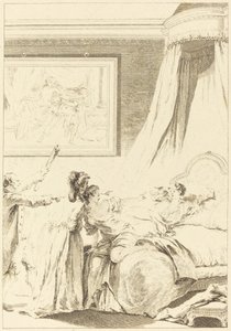 Le gascon puni af Louis Michel Halbou and Antoine Jean Duclos after Jean Honoré Fragonard