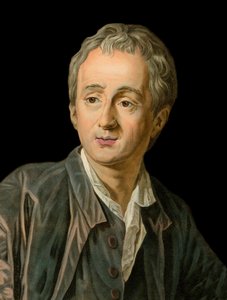 Portræt af den franske forfatter og filosof Denis Diderot (1713-1784) gravering af Michel Van Loo