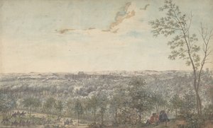 Versailles set fra sydvest, 1779. af Louis Nicolas de Lespinasse