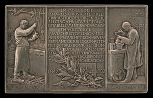 50-års jubilæum for Christofle Company, 1842-1892 [omvendt]