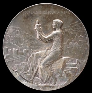 Medalje til 50-årsdagen for den franske skole i Athen [forside], 1898.