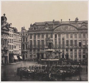 Uden titel Construction of Commemorative Fountain, juli 1856.