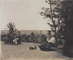 Uden titel Man and Woman Relaxing, ca. 1854.
