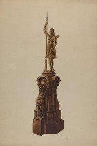 Newel Post, 1938. af Louis Plogsted