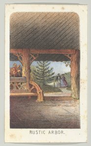 Rustic Arbor, fra serien, Views in Central Park, New York, del 3, 1864.