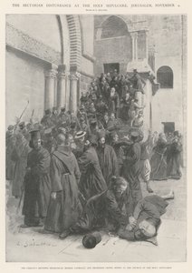 Den sekteriske forstyrrelse ved den hellige grav, Jerusalem, 4. november