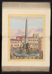 Vierstromenfontein i Rom Panfilio obelisk, opført af N. S. Innocentio X