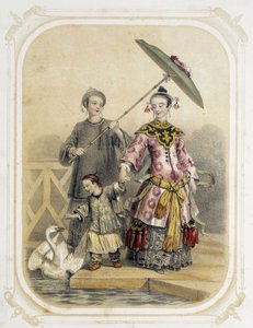 Familievandring i Kina - i "Album du jeune voyageur", illustreret af Louis Lassalle