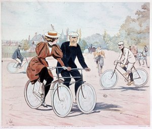 Tandem - tegning af L. Vallet