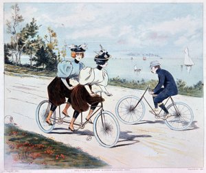 Tandem - tegning af L. Vallet