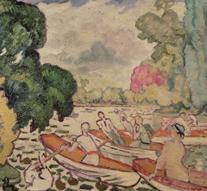 Både i Bois de Boulogne af Louis Valtat