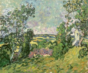 Landskab (olie på lærred) af Louis Valtat
