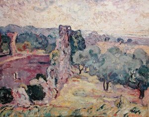 Landskab i Sydfrankrig, ca. 1908 (olie på lærred) af Louis Valtat