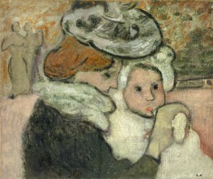 Mor og barn (Mme Valtat og hendes søn, jeans); Mor og barn (Mme Valtat og hendes søn Jean) af Louis Valtat
