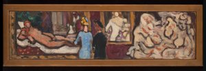 Studier af Tizians Venus fra Urbino og af flora, skabt under udstillingen "Italiensk kunst" i Petit Palais. af Louis Valtat