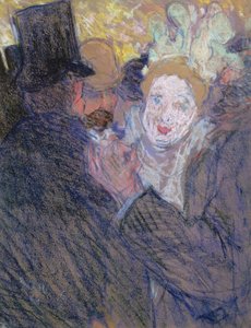 Samtalen (pastel på papir) af Louis Valtat