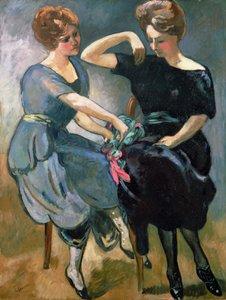 De to søstre, ca. 1912 (olie på lærred) af Louis Valtat