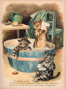 Louis Wain Cats (chromolitho) af Louis Wain