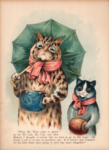 Louis Wain Cats (chromolitho) af Louis Wain