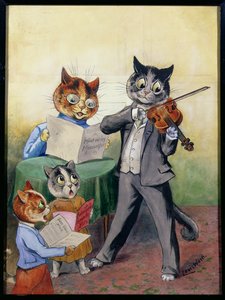 The Mewsical Family (sic) af Louis Wain