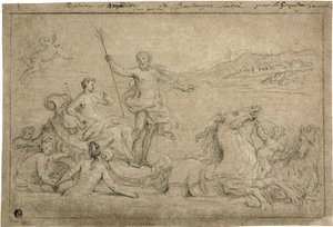 Neptuns og amfitrits triumf, 1706-07 af Louis de Boullongne