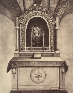 XIII. Station. Jesus bliver overgivet i sin mors hænder. Dette alter er bygget..., 1860 eller senere