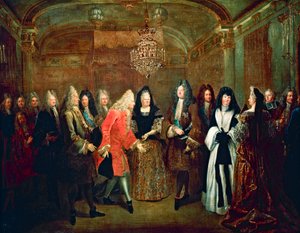 Ludvig XIV modtog kurfyrst af Sachsen, Frederik Augustus II i Fontainebleau den 27. september