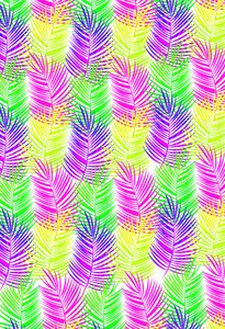 Overlejrede blade, 2017, digitale medier af Louisa Hereford