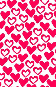 Simple Hearts, digitalt billede (2014) af Louisa Hereford