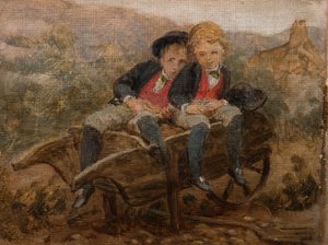 Skitse af Hons. Dudley og Archie Hamilton Gordon, 1890.