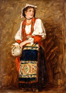 Studie af en italiensk bondepige fra Savoyen, 1874-1880.